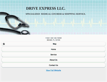 Tablet Screenshot of driveexpresscouriers.com